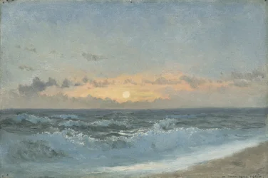 Sonnenuntergang über dem Meer, 1900